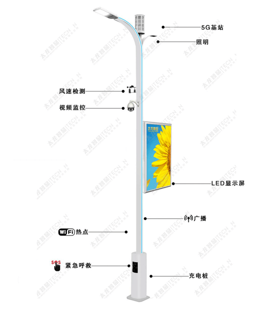 LED燈桿屏|智慧燈桿屏|立柱廣告機|LED廣告機|智慧路燈屏|燈桿廣告屏|燈桿屏